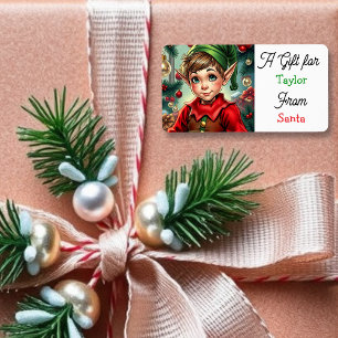 Étiquette Un cadeau pour vous de la part du Père Noël Étiq
