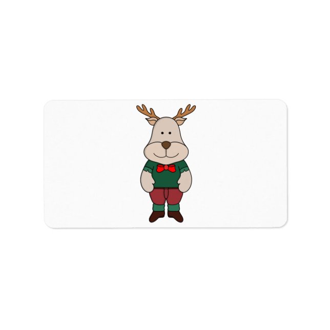 Étiquette Un cerf mignon (Devant)