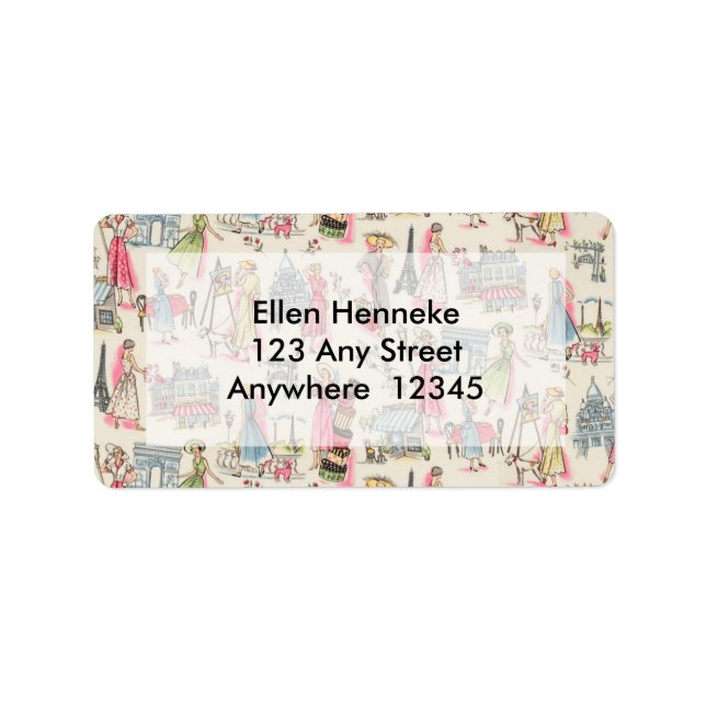 Étiquette Une journée à Paris (Devant)