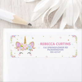 Étiquette Unicorn Baby shower Anniversaire Partie Adresse de
