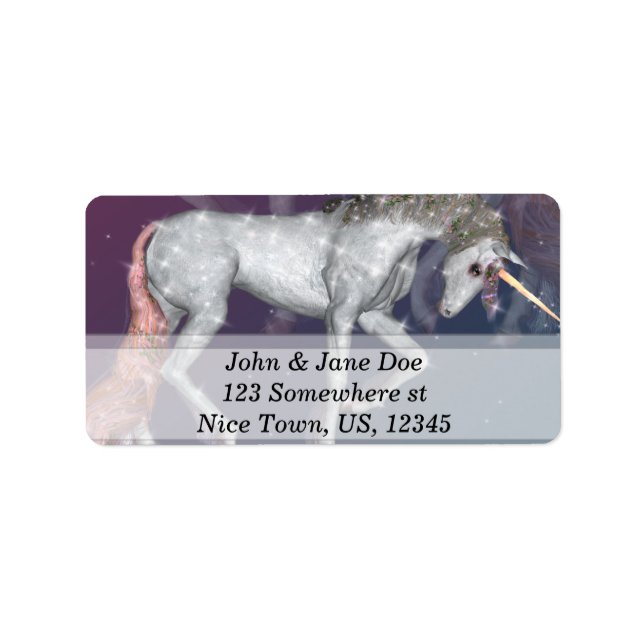 Étiquette Unicorne (Devant)