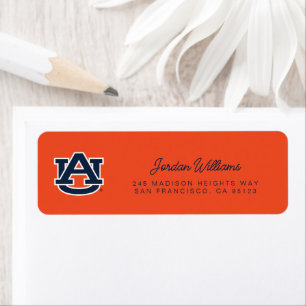 Étiquette Université d'Auburn Auburn UA Logo