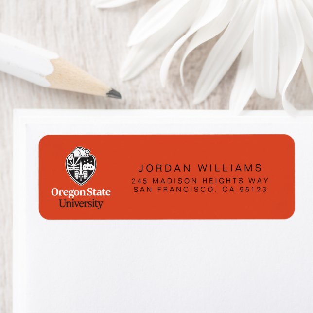 Étiquette Université d'État de l'Oregon (En situation)