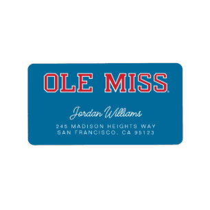 Étiquette Université du Mississippi   Ole Miss Wordmark
