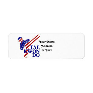 Étiquette USA Patriotique Martial Arts TAEKWONDO