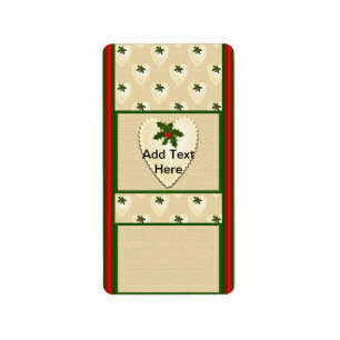 Étiquette Vacances Noël Nugget Candy bar wraps Lab