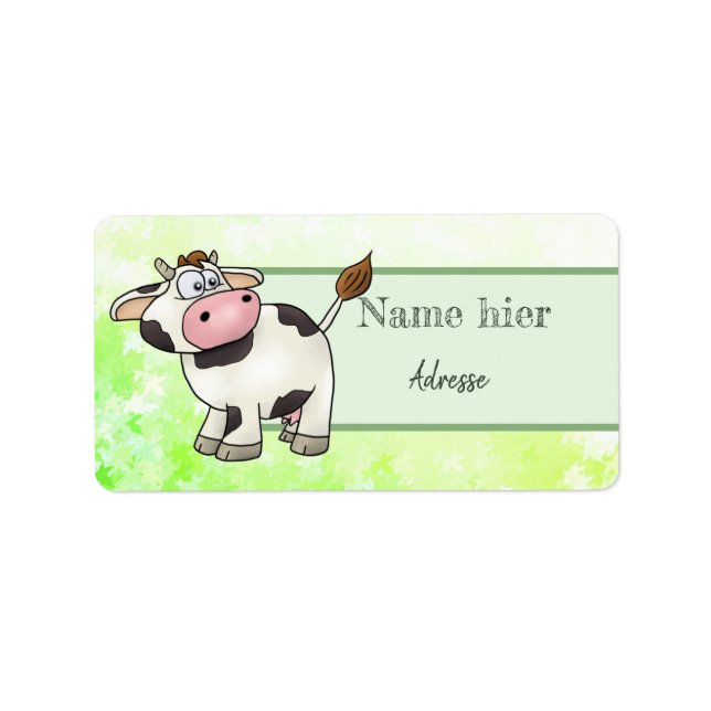 Étiquette Vache (Devant)