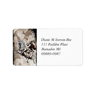 Étiquette Valkyrie transporte un héros à Valhalla