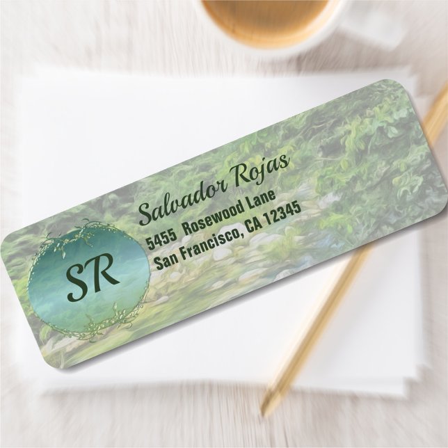 Étiquette Vallarta River South 0366 Adresse (Créateur téléchargé)