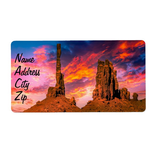 Étiquette Vallée du Monument (Devant)