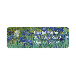 Étiquette Van Gogh Irises (F608) Art