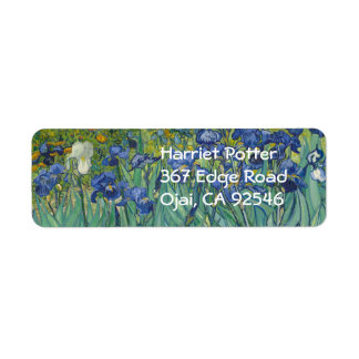 Étiquette Van Gogh Irises (F608) Art