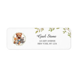 Étiquette Végétation rustique Baby shower des bois Anniversa