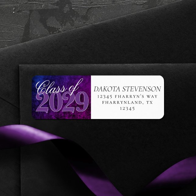 Étiquette Velvet Grad | Mystic-Topaz Ombre violet rose (Créateur téléchargé)