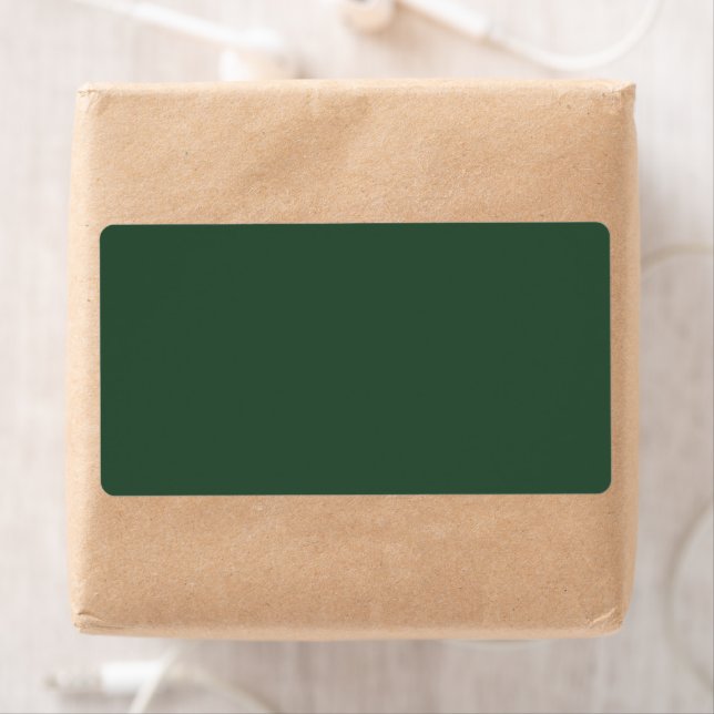 Étiquette Vert Pin (En situation)