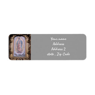 Étiquette Vierge de Guadalupe