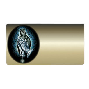 Étiquette Vierge Marie béni - mère de Dieu