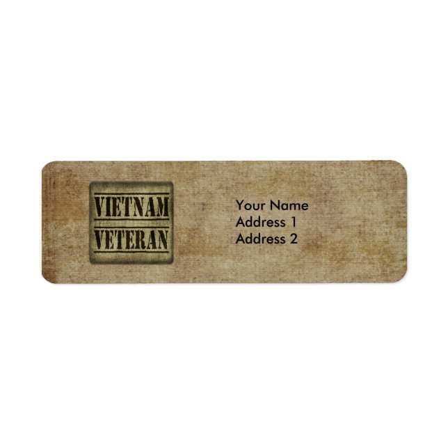 Étiquette Vieux-combattants du Vietnam (Devant)
