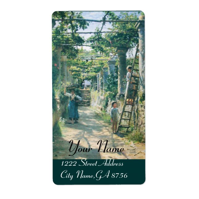 ÉTIQUETTE VIEUX VIGNOBLE VIGNOBLE RÉCOLTE VIN FÊTE DE DÉGUST (Devant)