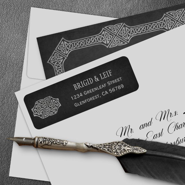 Étiquette Viking Celtic Gamer Mariage (Créateur téléchargé)