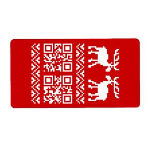 Étiquette Vilain Sweater QR Code Bonne année!