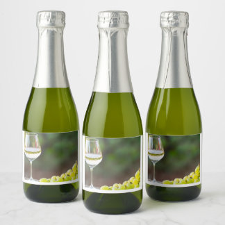 Étiquette Vin Blanc & Raisins