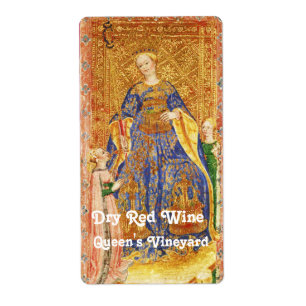 ÉTIQUETTE VIN DU VIGNOBLE DE LA REINE/RENAISSANCE ANTIQUE