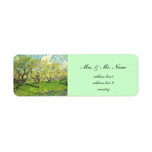 Étiquette Vincent van Gogh, Orchard à Blossom