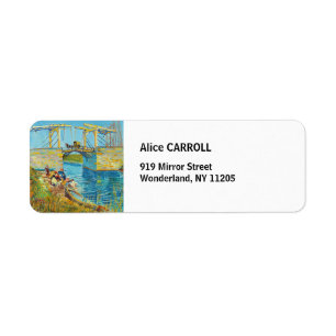 Étiquette Vincent van Gogh - Pont de Langlois à Arles #1