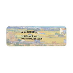 Étiquette Vincent van Gogh - Récolte à La Crau