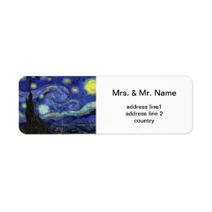 Étiquette Vincent van Gogh, Starry Night