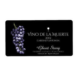 étiquette vino de la muerte