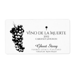 étiquette vino de la muerte