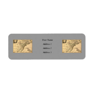 Étiquette Vintage 1777 American Disparitions by Phelippeaux