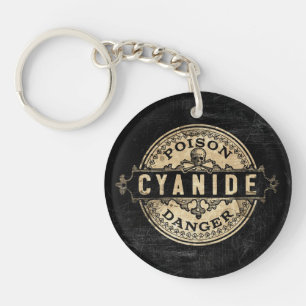 Étiquette vintage de poison de style de cyanure