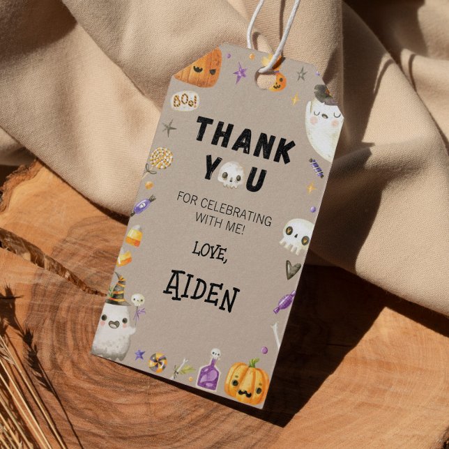 Étiquette vintage Fête d'anniversaire Merci (Créateur téléchargé)