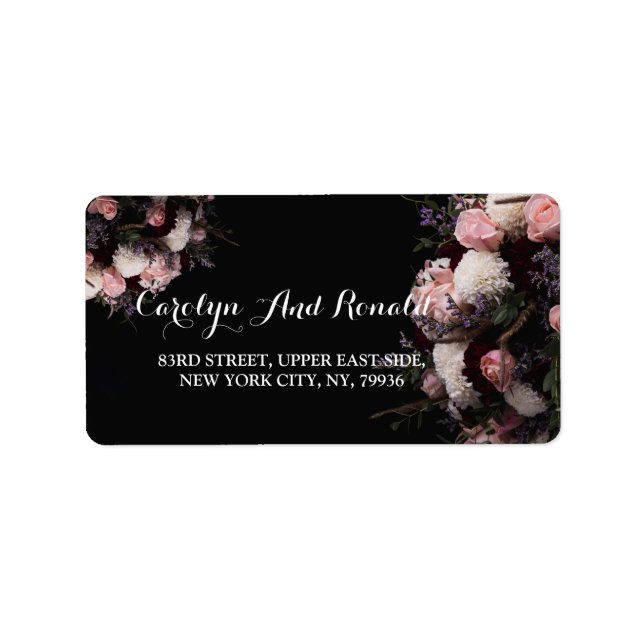 Étiquette vintage foncé (Devant)