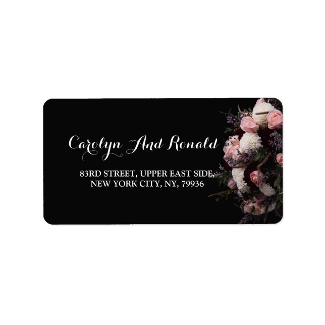 Étiquette vintage foncé (Devant)