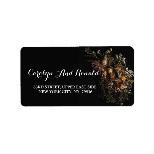 Étiquette vintage foncé (Devant)