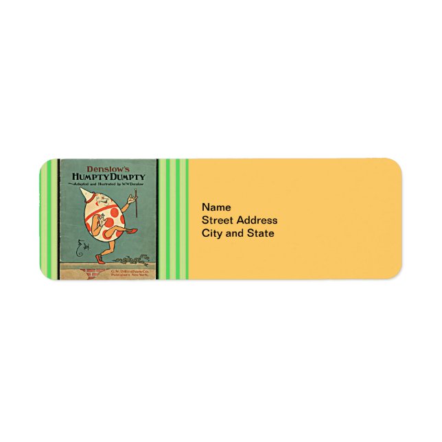 Étiquette Vintage Humpty Dumpty (Devant)