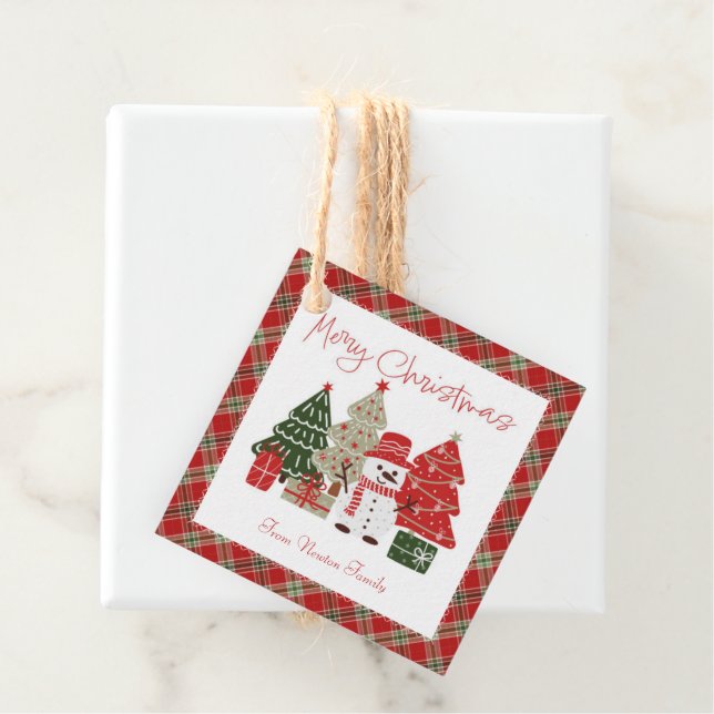 Étiquette Vintage Noël (En situation)