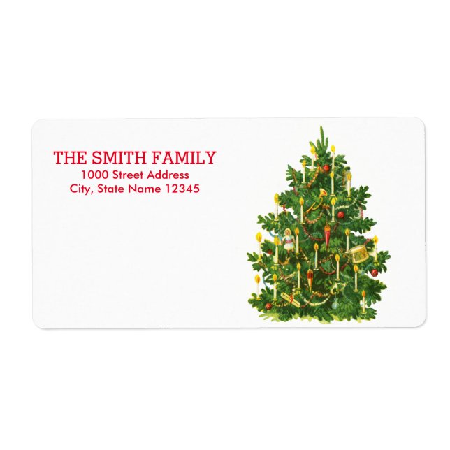 Étiquette Vintage Noël (Devant)