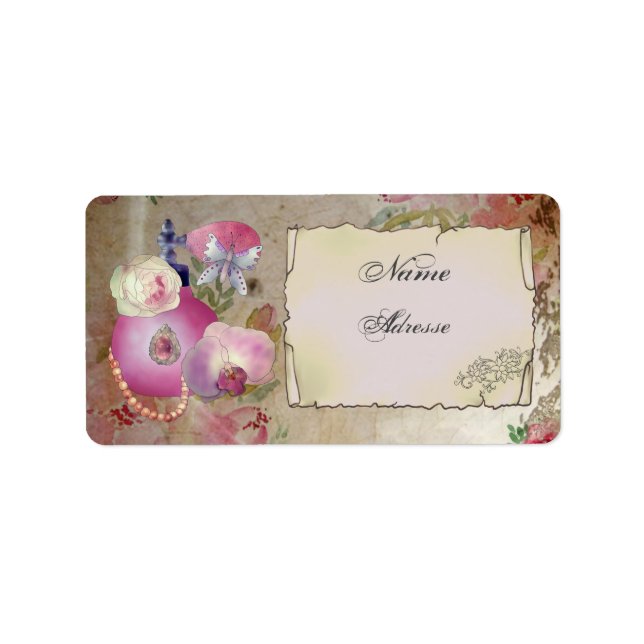 Étiquette Vintage Parfüm (Devant)