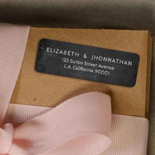 Étiquette Vintage Russe blanc typographie noir tableau noir