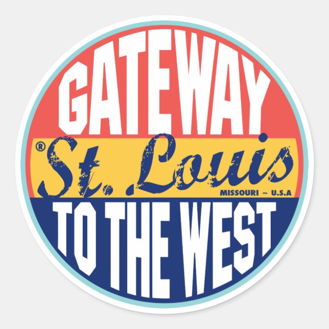 Étiquette Vintage St Louis (Devant)