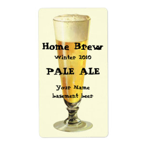 Étiquette Vintage Tall Frosty Draft Beer, Alcohol Beverage