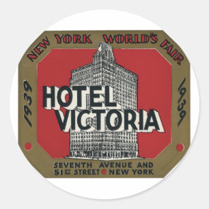 Étiquette Vintage voyage équitable du monde de New