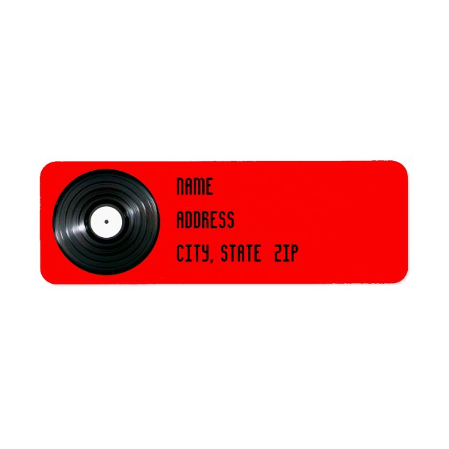 Étiquette vinyle (Devant)