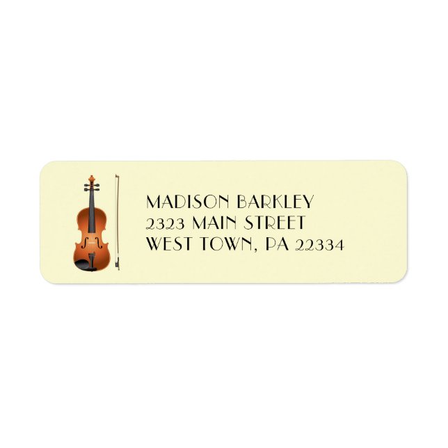 Étiquette Viola Violon Musique Enseignant Musicien (Devant)