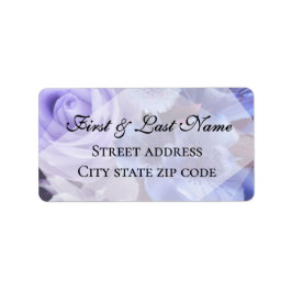 Étiquette Violet Blue Florals